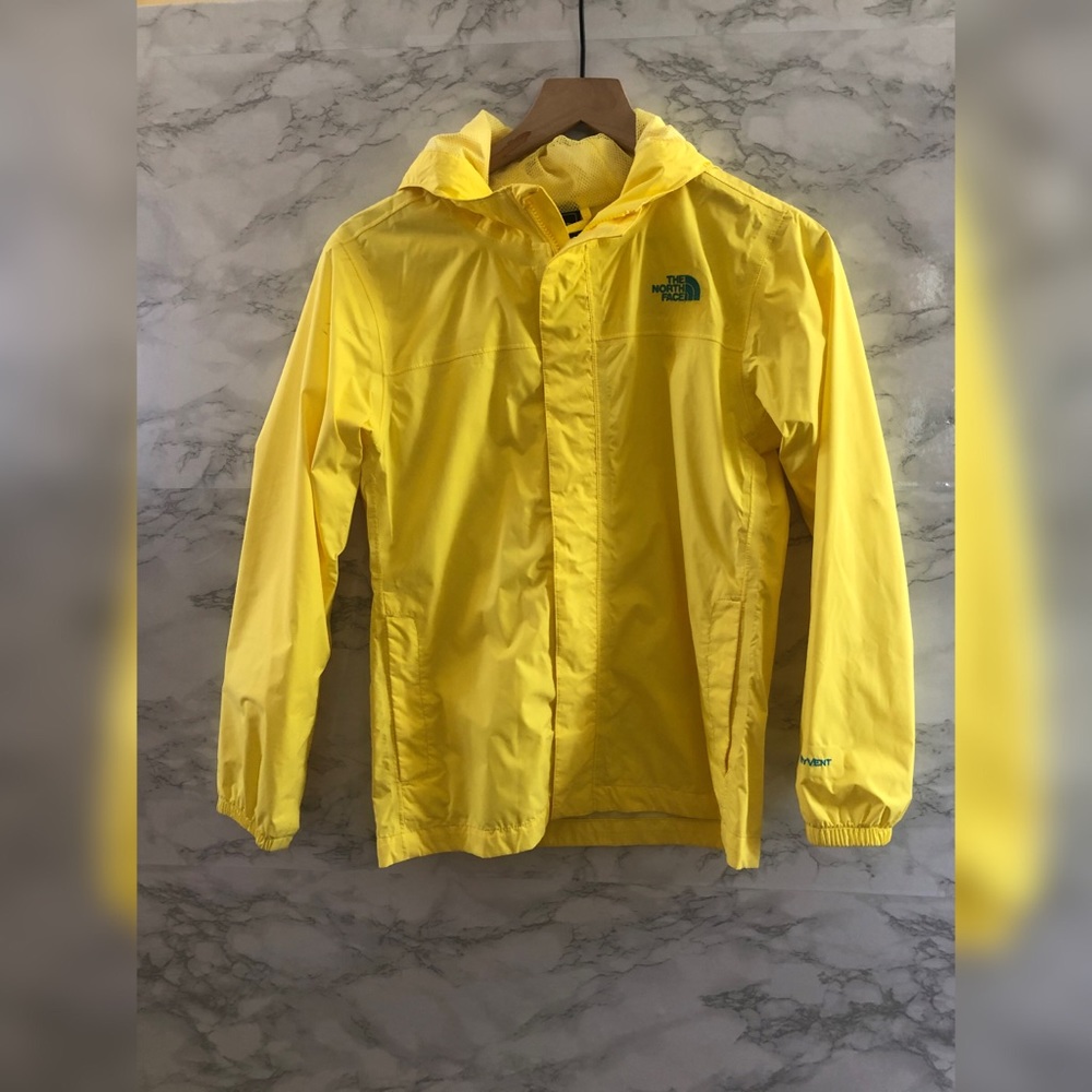 North Face Yellow Rain Jacket